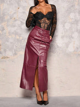 Women's Sexy Sheer Lace Long Sleeve Bodysuit